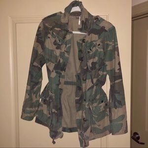 Free People Utility Jacket in Camouflage XS